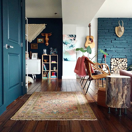 Get Inspired And See How To Make Dark Night SW 6237 Work In Your Home - View Room