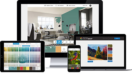 ColorSnap Visualizer apps on different devices