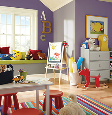 Kid's Room painted with Plummy