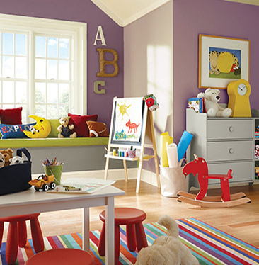 Kid's Room painted with Grape Harvest