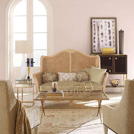 Living room painted with Malted Milk